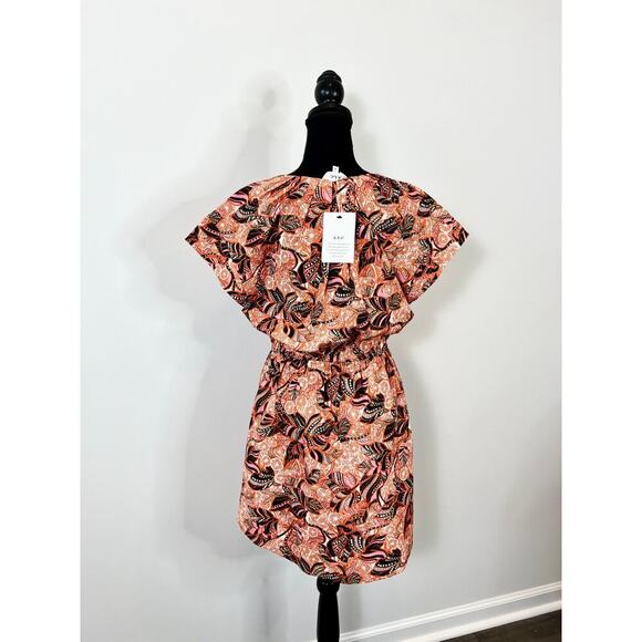 A.L.C. Alice Floral Print Mini Dress in Multicolor Size 10 Pullover Short Sleeve - Picture 2 of 5